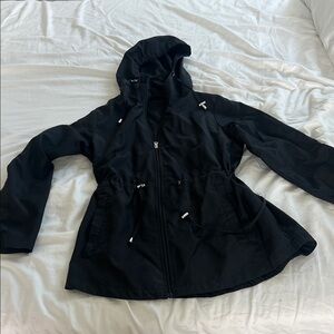 Black Hooded Women's Jacket